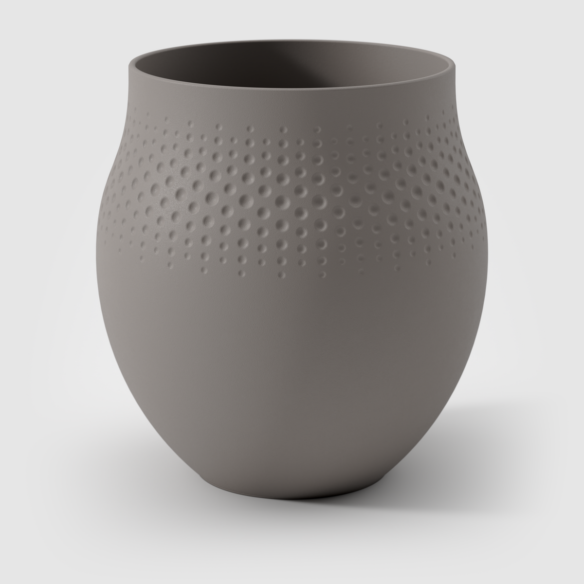 Manufacture Collier Taupe Vase Large Perle
