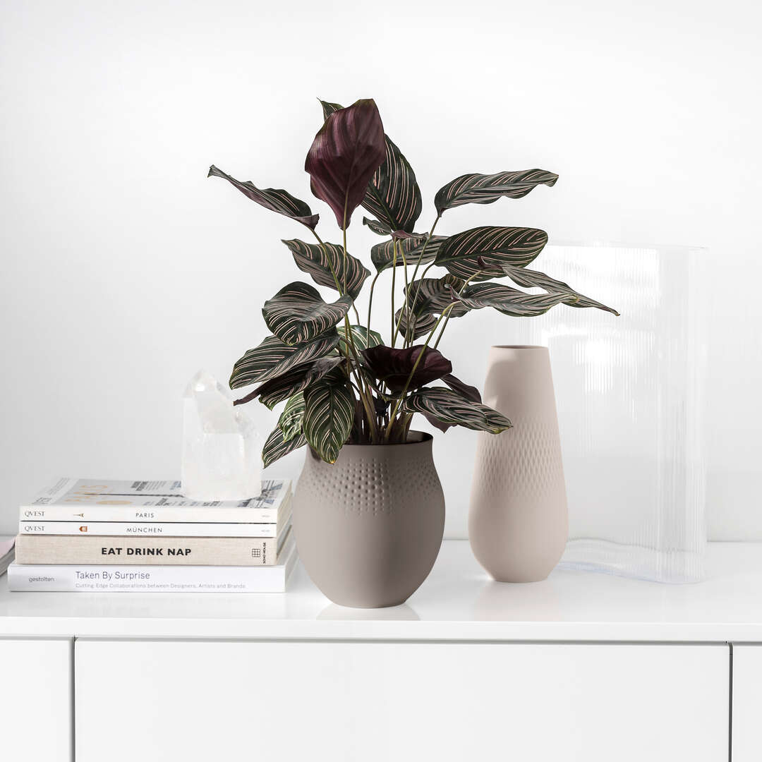 Manufacture Collier Taupe Vase Large Perle