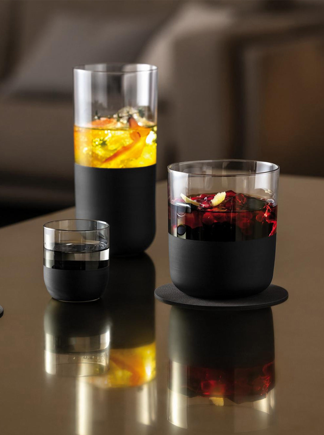 Manufacture Rock Stems Shot Glass Set 4