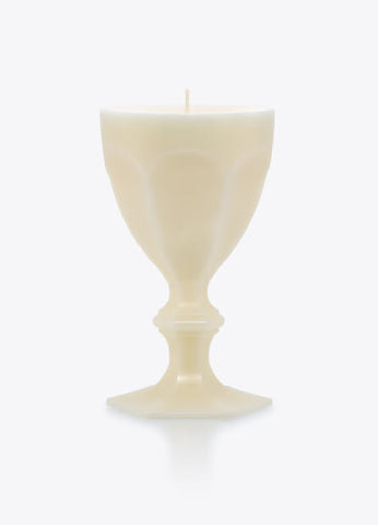 HARC-BOUGIE VERRE 20CM IVOIRE
