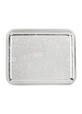 Bandeja 20x16 cm Graffitti Plateado