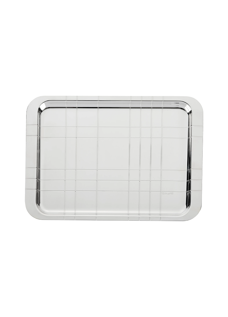 Bandeja Graphik 21 x 30 cm Plateado