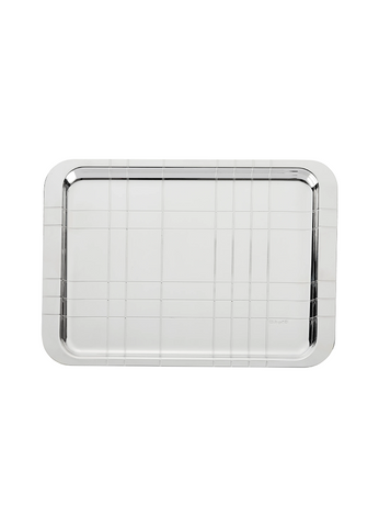 Bandeja Graphik 21 x 30 cm Plateado