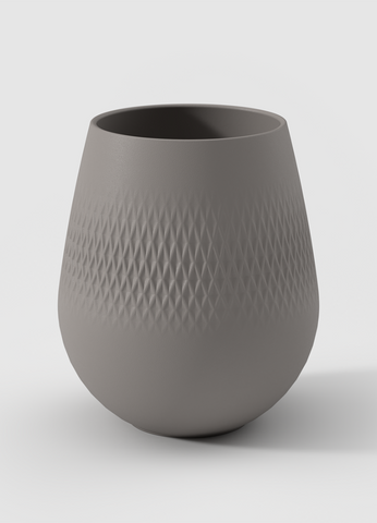Manufacture Collier Taupe Vase Small Carre