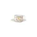 Rosenthal Swarovski IDYLLIA Marshmallow Taza de Té con Plato