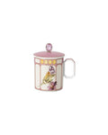 Rosenthal Swarovski IDYLLIA Finch Pink Mug con Tapa