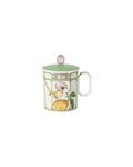 Rosenthal Swarovski IDYLLIA Flycatcher Green Mug con Tapa