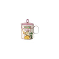 Rosenthal Swarovski IDYLLIA Flycatcher Pink Mug con Tapa