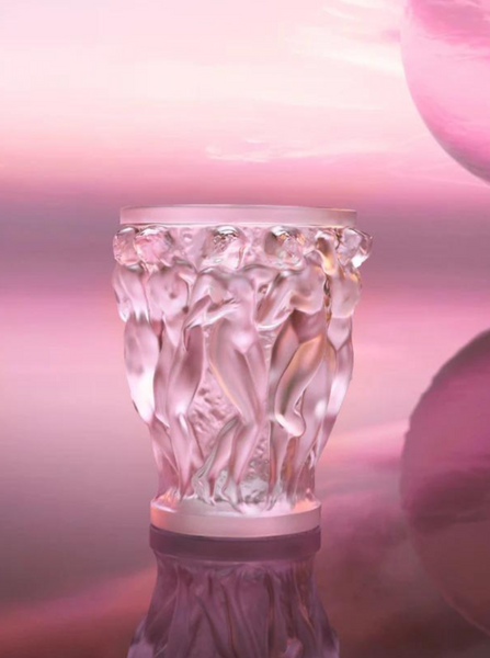 Nebula- Bacchantes- vase pink luster LG