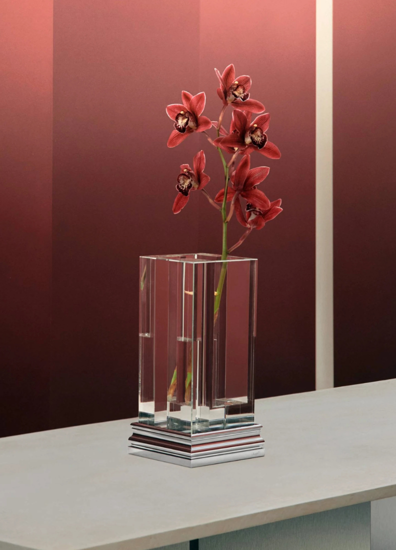 Florero Cromo Perspectives Vase