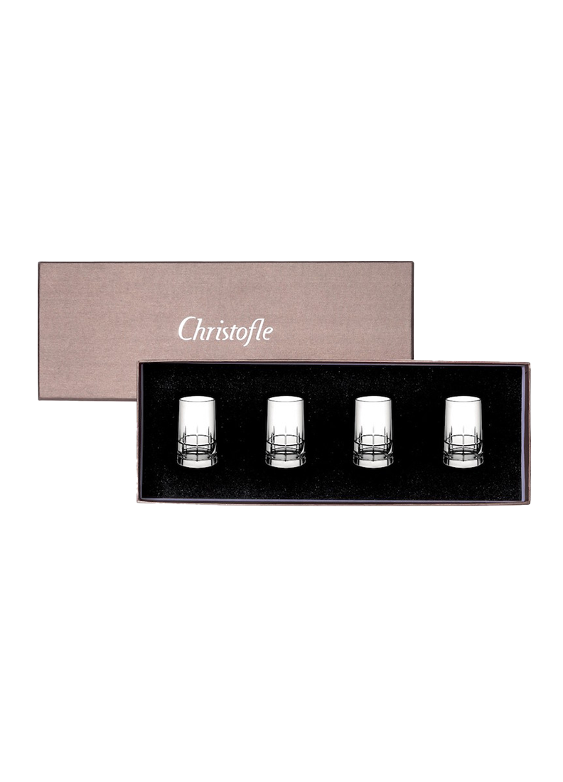 Set de 4 Vasos de Vodka Graphik Cristal