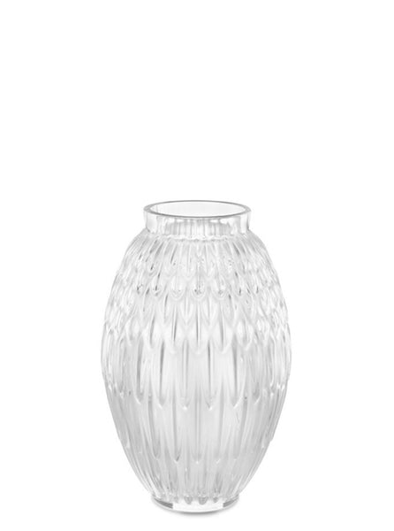 PLUMES VASE CLEAR LG