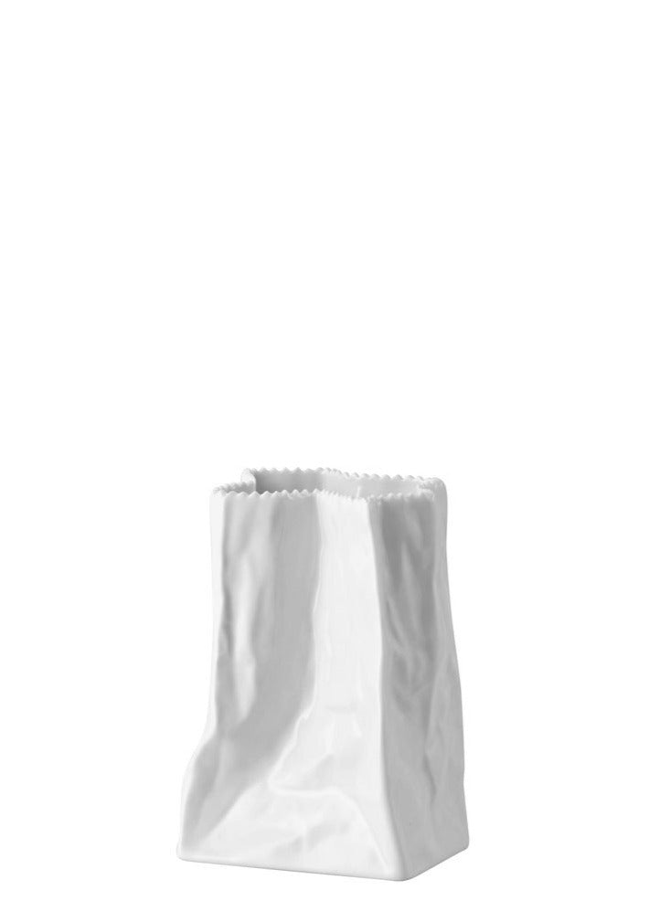 Bag Vase 14 cm White
