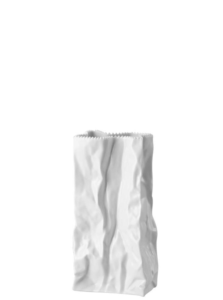 Bag Vase 18 cm White