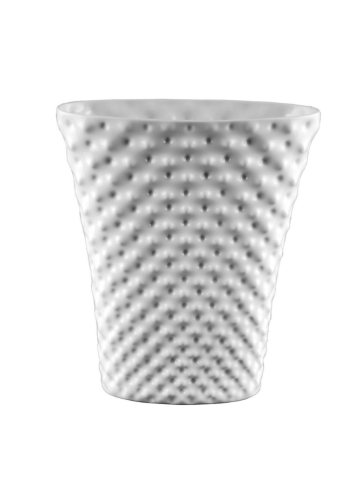 Vibrations White Vase 32 cm oval