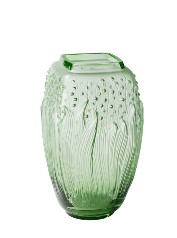 MUGUET LILY OF THE VALLEY VASE GREEN
