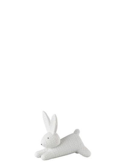 White Medium Rabbit Lenght 10.50 Hight 9.50cm