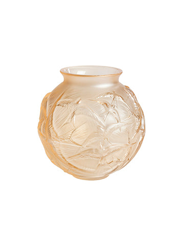 Hirondelles Swallows Vase Gold Luster MD