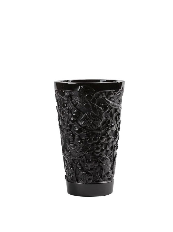 Merles et Raising Vase Black Medium