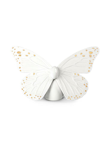 Mariposa Blanco Oro