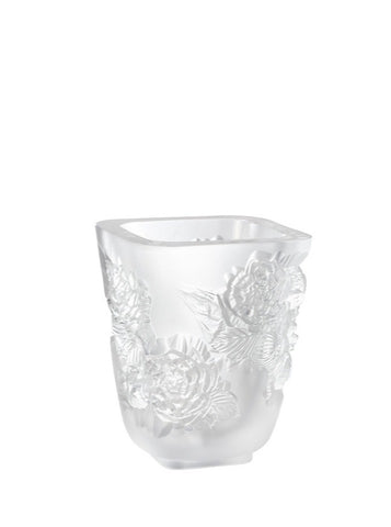 PIVOINES PEONES VASE CLEAR SM